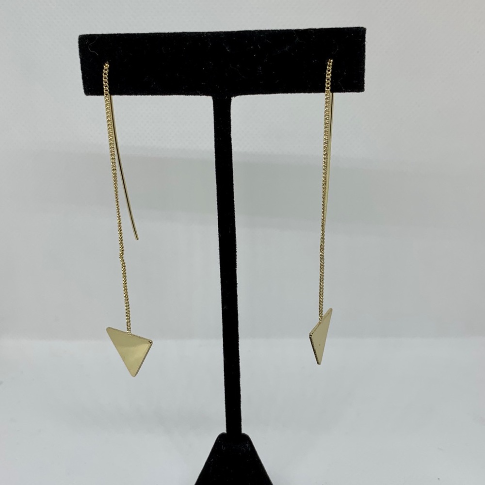 Geometric Chain Dangle Earrings